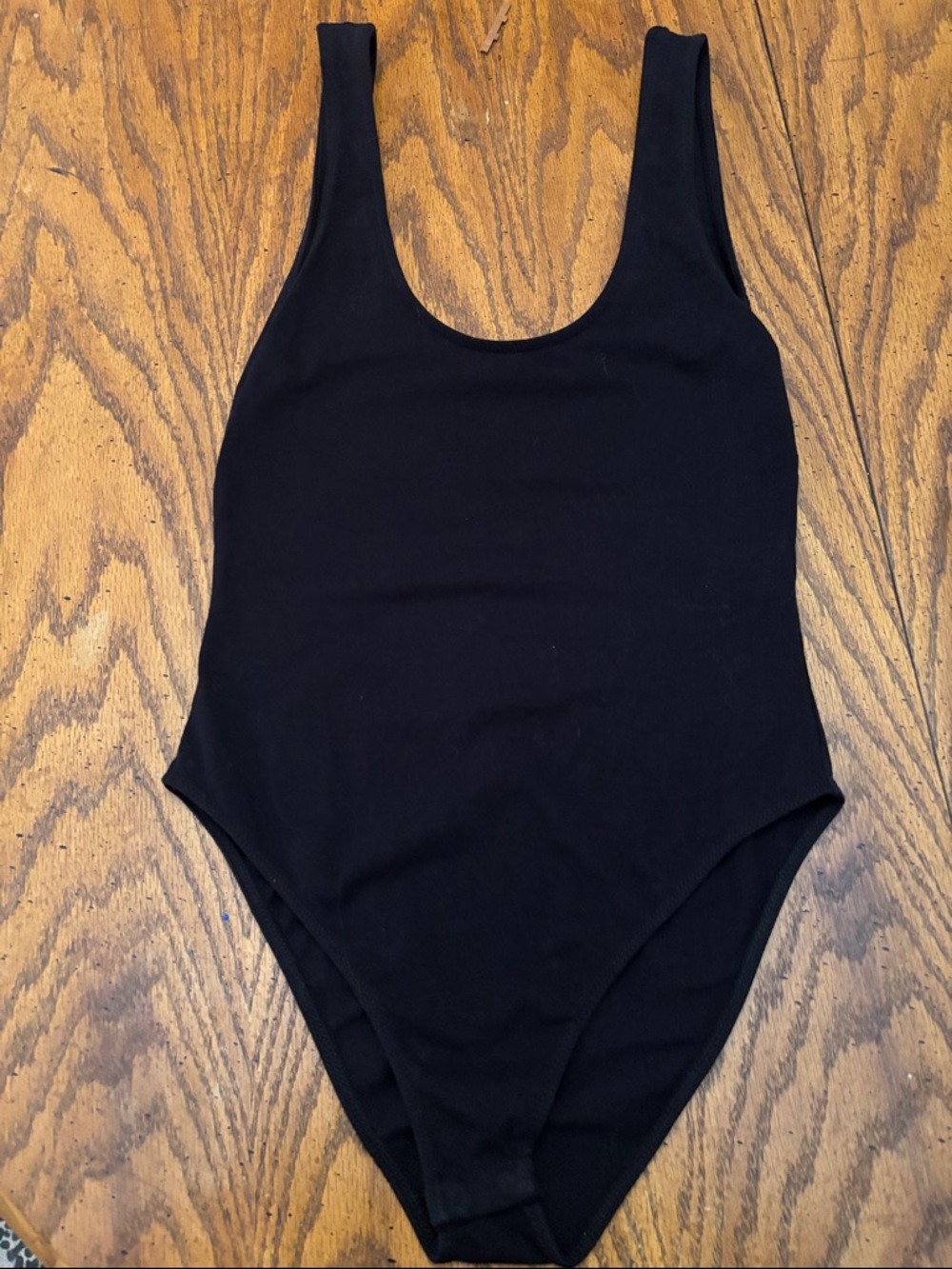 Zara Black Scoop Neck Bodysuit